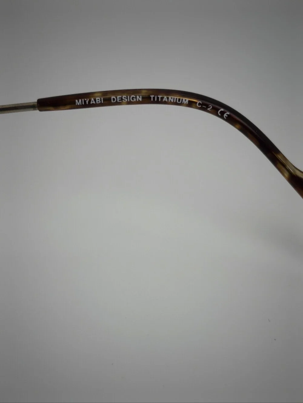 Miyabi. Kairi project. Silver Oval Beta ẞ Titanium Glasses. Semi Rimless. 1990s